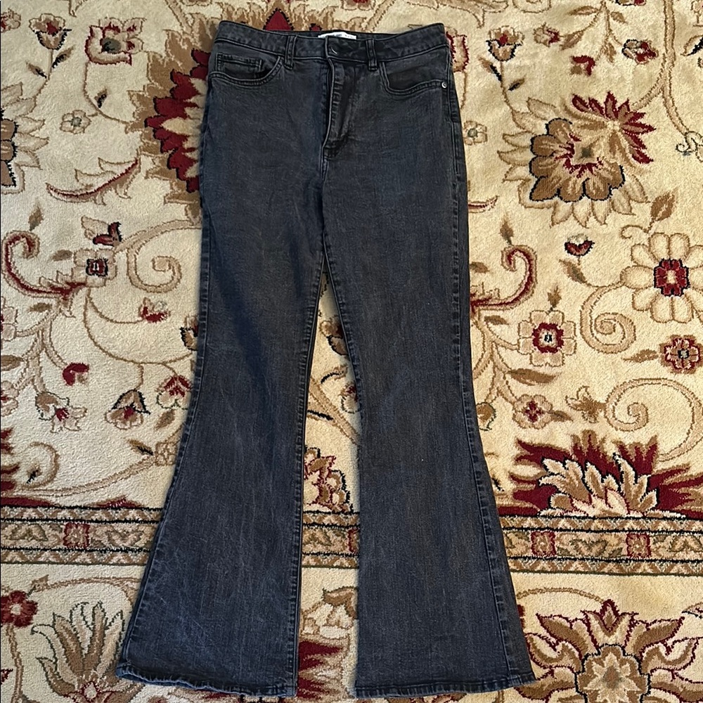 Women's Black Flared Jeans